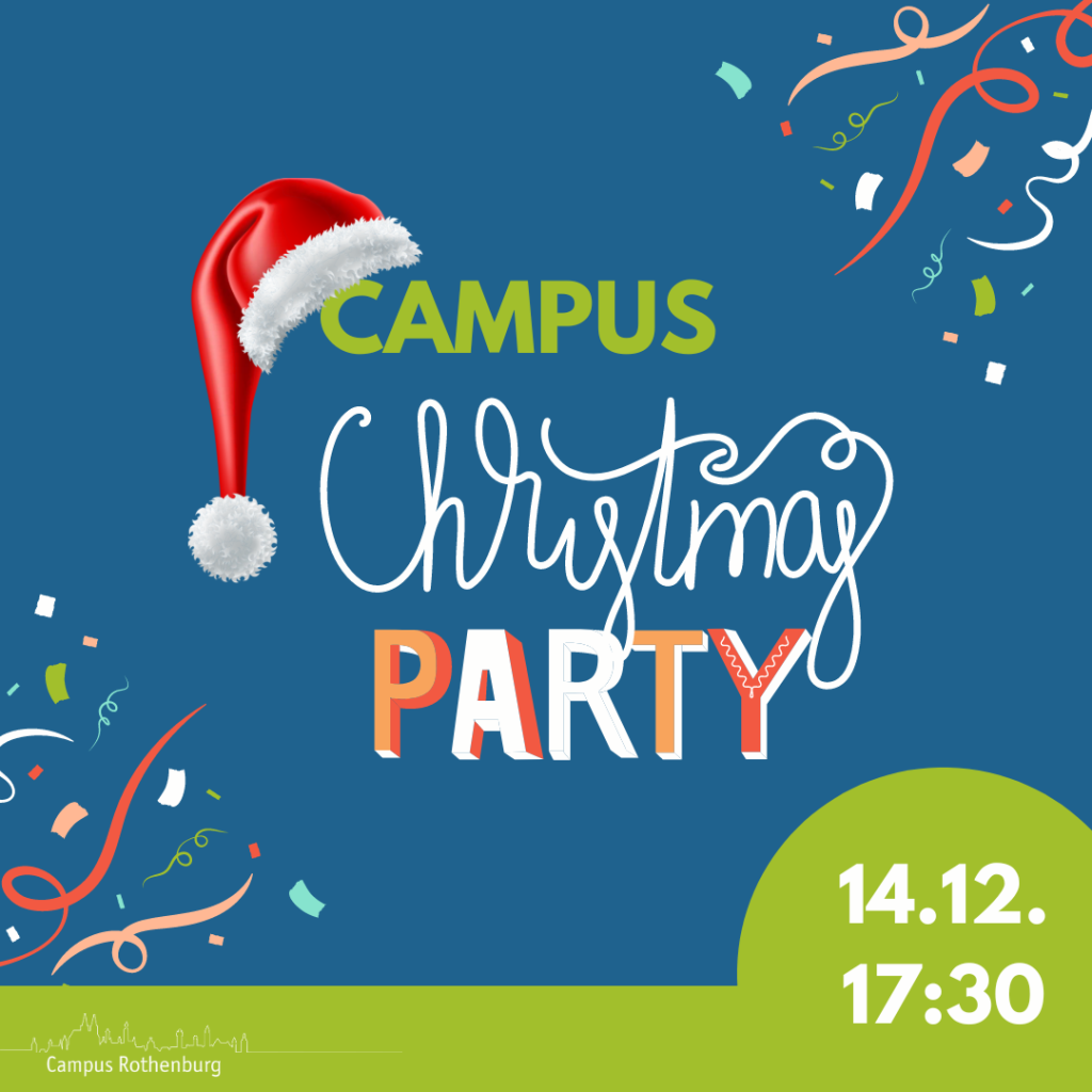 Campus Christmas Party am 14. Dezember um 17:30