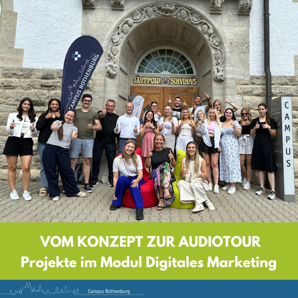 Vom Konzept zur Audiotour: Projekte im Modul Digitales Marketing